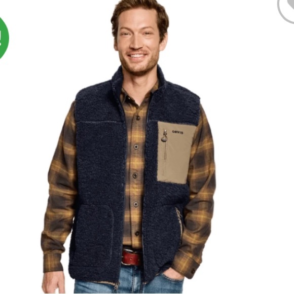 Orvis Sherpa Fleece Vest Medium - Picture 2 of 10